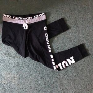 PINK NATION black logo leggings